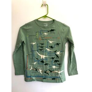 Boys Dinosaur Long Sleeve Shirt, Glow In The Dark